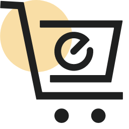 E - commerce Service Icon, e - commerce,shopping cart,service