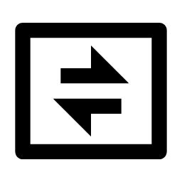 Exchange Box Line Icon, exchange,currency