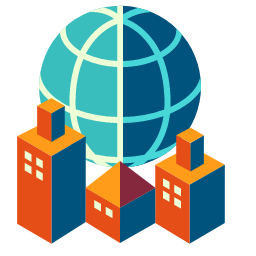 Multinational Corporation Icon, multinational corporation,global,business