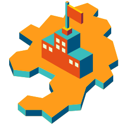 Regional Headquarters Icon, regional headquarters,business,management