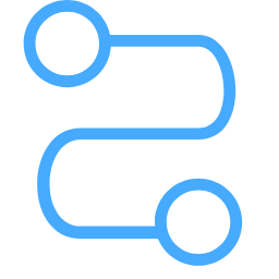 Multi - Dimensional Analysis Icon, multi - dimensional analysis,curved line,circles
