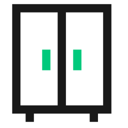 Wardrobe Icon, wardrobe,storage