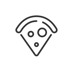 Pizza Slice Icon, pizza,food