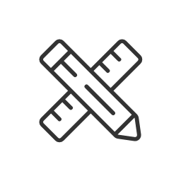 Ruler and Pencil Icon, ruler,design