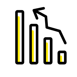 Value Rise Click Icon, value rise,graph,finance