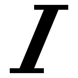 Italic Icon, italic,text