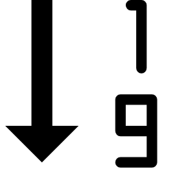 Sort Numeric Asc Icon, sort,numeric-asc