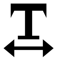 Text Width Icon, text,width