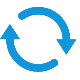 Dual Refresh Arrows Icon, refresh,dual arrows