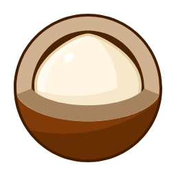 Macadamia Nut Icon, macadamia nut,nut