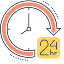 24 Hours Clock Icon, 24 hours,clock,service