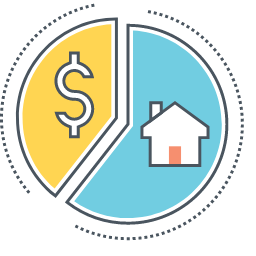 Assets Icon, assets,dollar,house