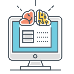 Brain Machine Interface Icon, brain machine interface,BCI,AI