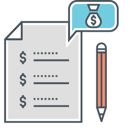 Budget List Icon, budget list,document,pen