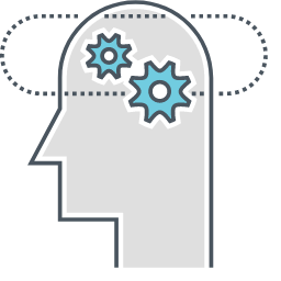 Cognition Icon, cognition,head,gears