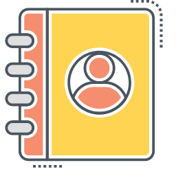 Contacts Icon, contacts,address book,management