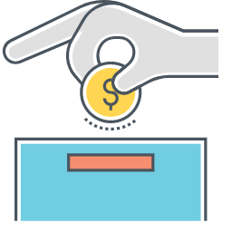 Deposit Icon, deposit,coin,hand