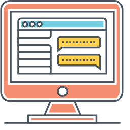 Desktop Messaging Icon, desktop messaging,desktop,message