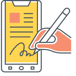 Digital Signature Icon, digital,signature,document