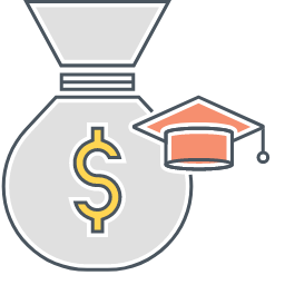 Education Savings Icon, education,savings,money,bag