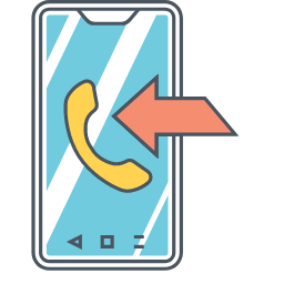 Incoming Icon, incoming,phone,arrow
