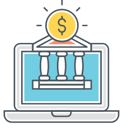 Internet Banking Icon, internet banking,laptop,Bitcoin