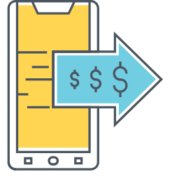 Mobile Banking Icon, mobile banking,phone,dollar