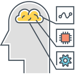 Neural Interface Icon, neural interface,brain,AI