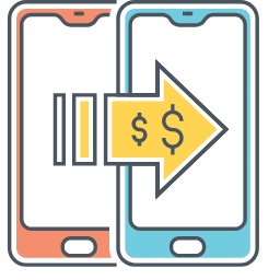 Online Funds Transfer Icon, online,funds,transfer