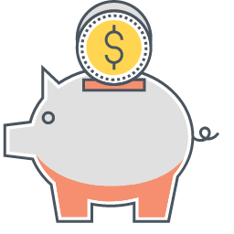Piggy Bank Icon, piggy bank,coin,savings