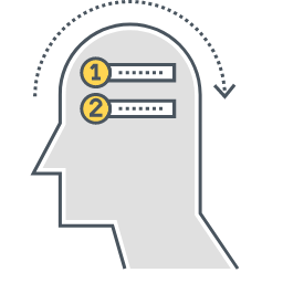 Planning Icon, planning,head,thought bubbles