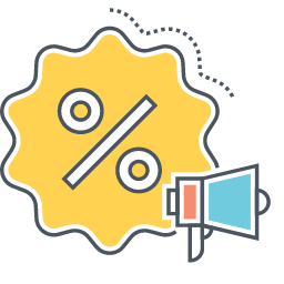 Promotion Icon, promotion,percent,megaphone