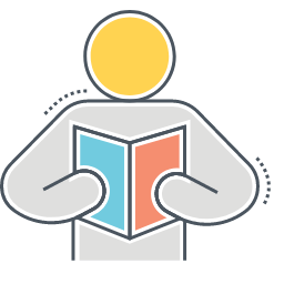 Readership Icon, readership,person,graph