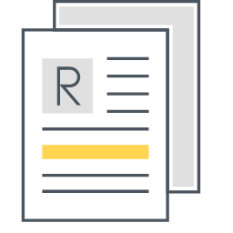 Report Icon, report,document,R