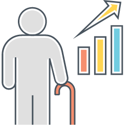 Retirement Savings Icon, retirement,savings,person