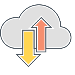 SAAS Icon, SAAS,cloud,arrows