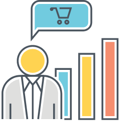 Sales Icon, sales,graph,person