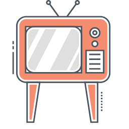 Television Icon, television,TV,broadcasting
