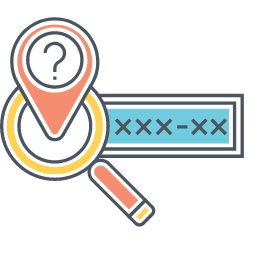 Tracking Code Icon, tracking,code,magnifying,glass