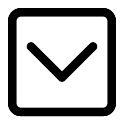 Square (Down) Icon, square,down