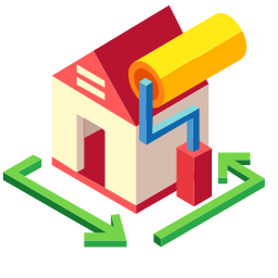 House Renovation Icon, house renovation,renovation,remodeling