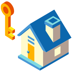Lease Hold Icon, lease hold,rental,key