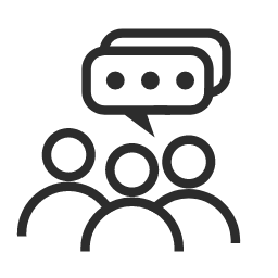 Governor's Public Communication Platform Icon, communication,governor