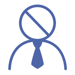 Legal Person Cancellation Icon, legal person,cancellation