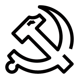 Organizational Relationship Icon, organizational relationship,hammer sickle