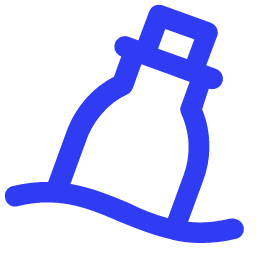 Drift Bottle Icon, drift bottle,message