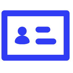 ID Card Icon, id card,identification,credentials