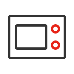 Microwave Icon, microwave,appliance,office