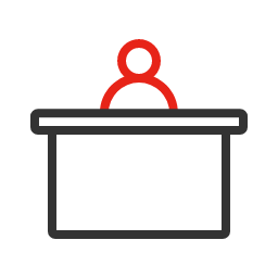 Reception Icon, reception,desk,office