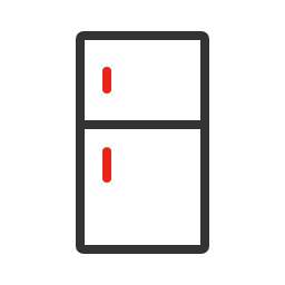 Refrigerator Icon, refrigerator,appliance,office